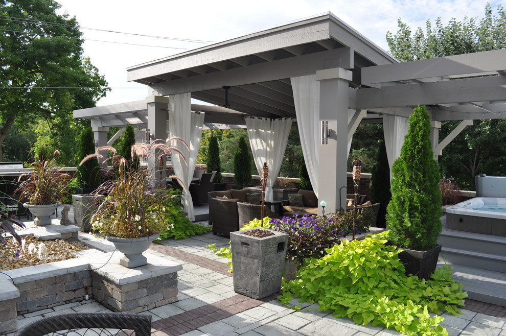 Roof Top Retreat and Urban Revival Transitional Patio Chicago