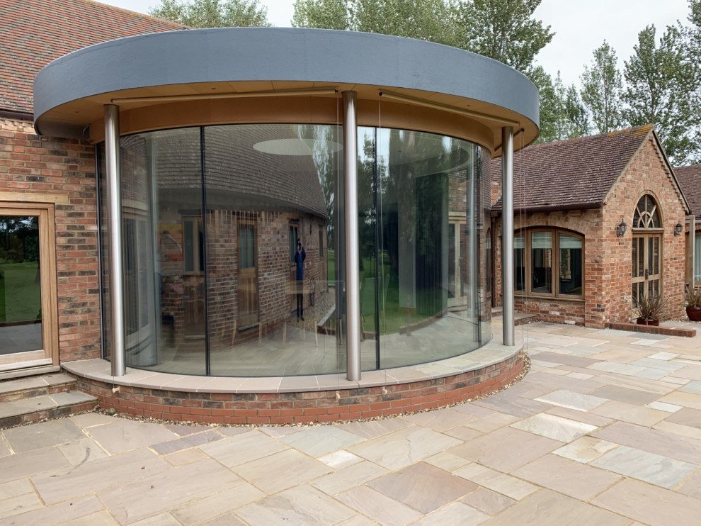 Moderner Patio in Oxfordshire