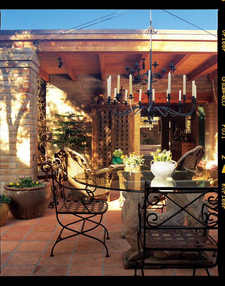 Example of a mountain style patio design in Phoenix