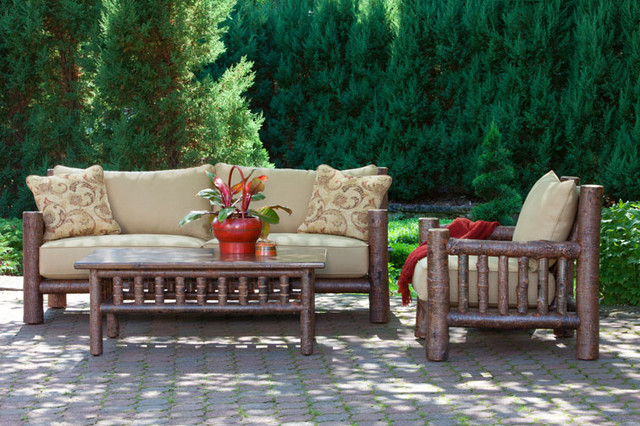 Rustic discount outdoor sofa