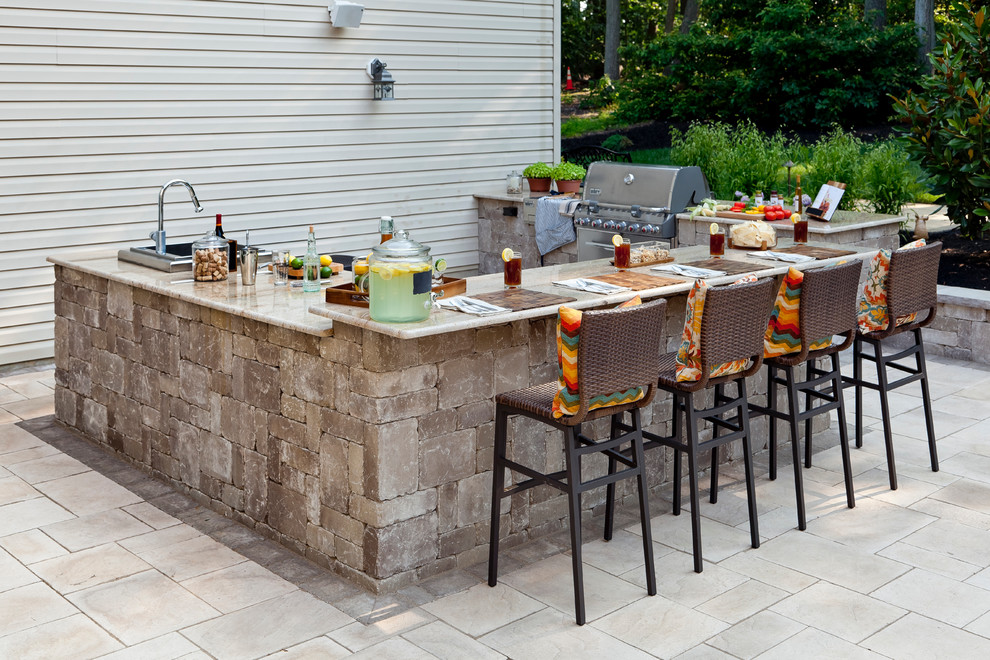 Rustic Style Outdoor Kitchen - Rustic - Patio - Other | Houzz