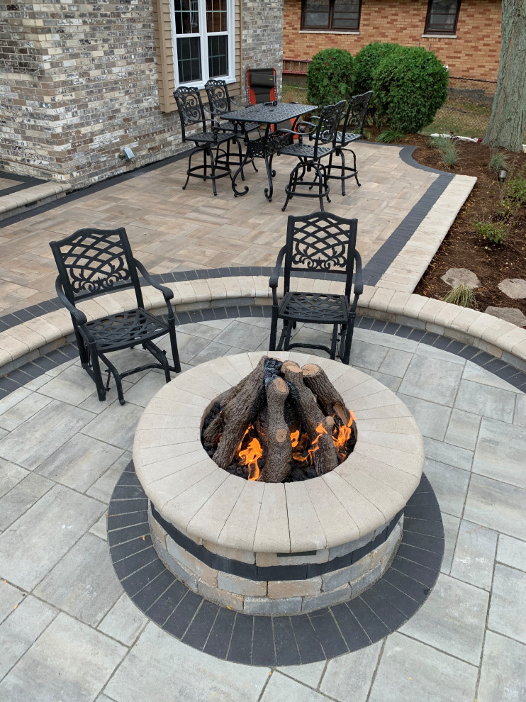 S'mores and More Rustic Patio Chicago by Burkhart Outdoors, Inc