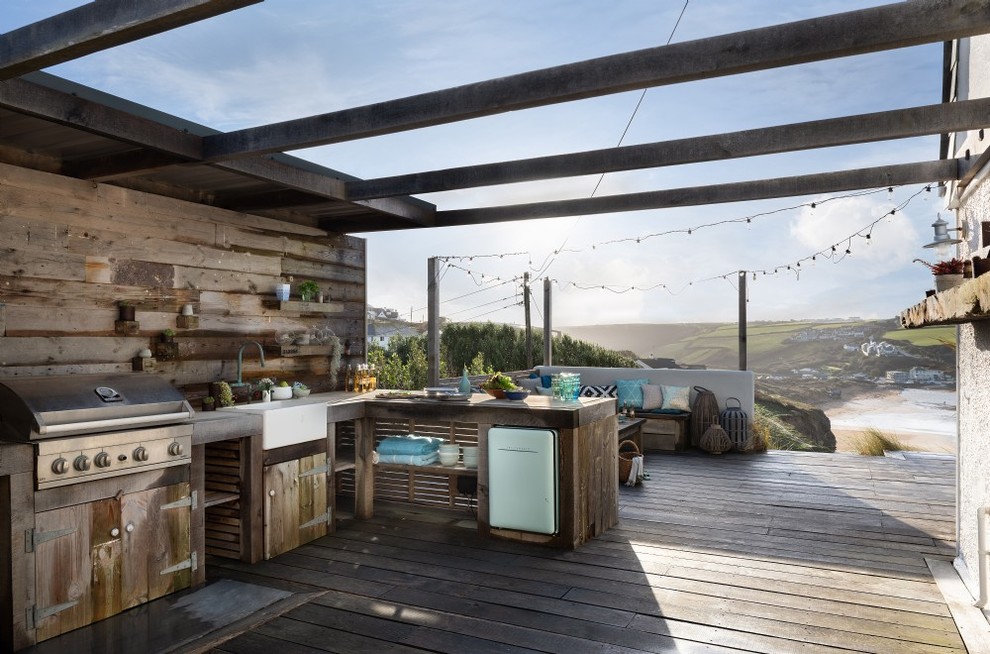 Photo of a beach style patio in Cornwall.