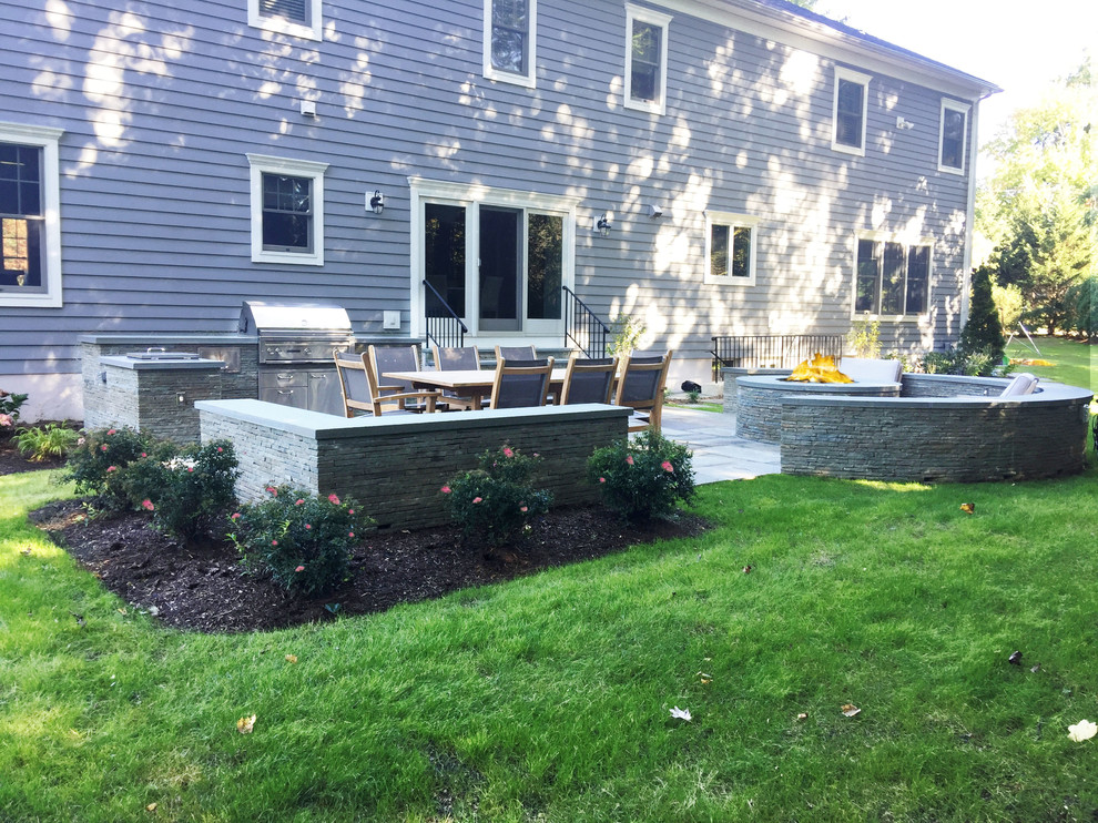 Scarsdale outdoor entertainment area Contemporary Patio New York