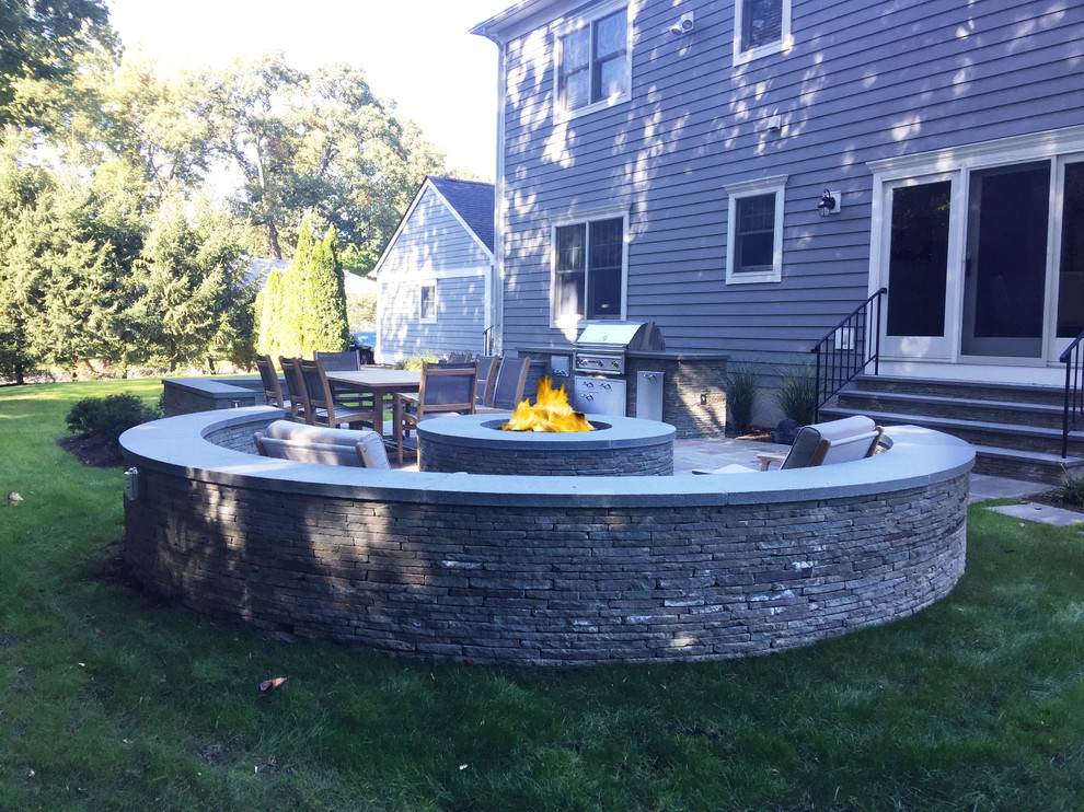 Scarsdale outdoor entertainment area Contemporary Patio New York