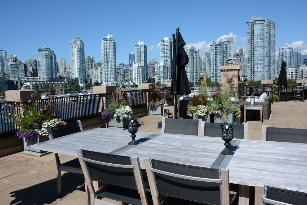 This is an example of a traditional patio in Vancouver.