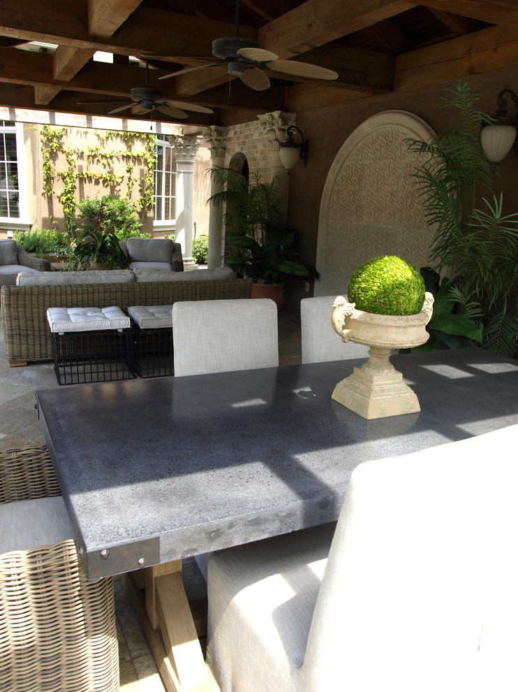 Inspiration for a mediterranean patio remodel in Houston