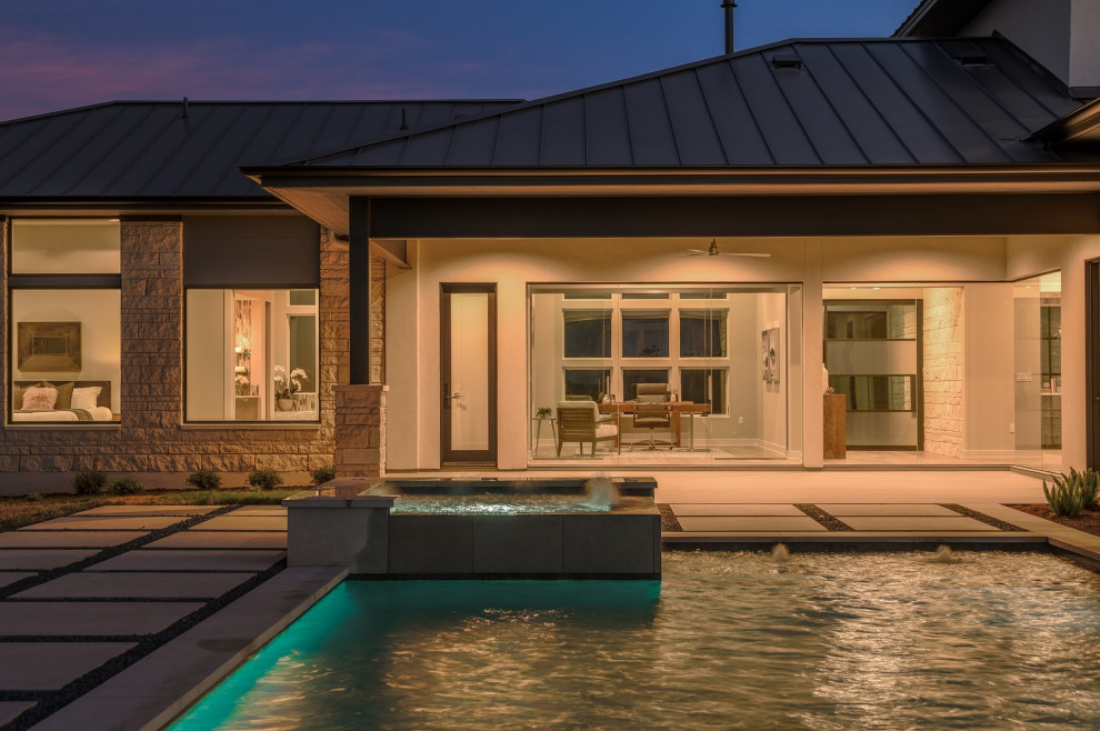 Serene Hills Austin, TX Contemporary Patio Austin by Eppright