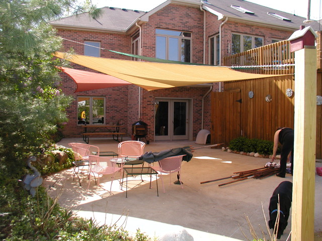 Shade Sails - Traditional - Patio - Cleveland - by Turf World Co.