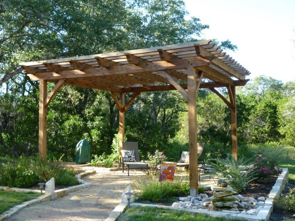 Shade Structure Russell Pergola Rustic Patio Austin by