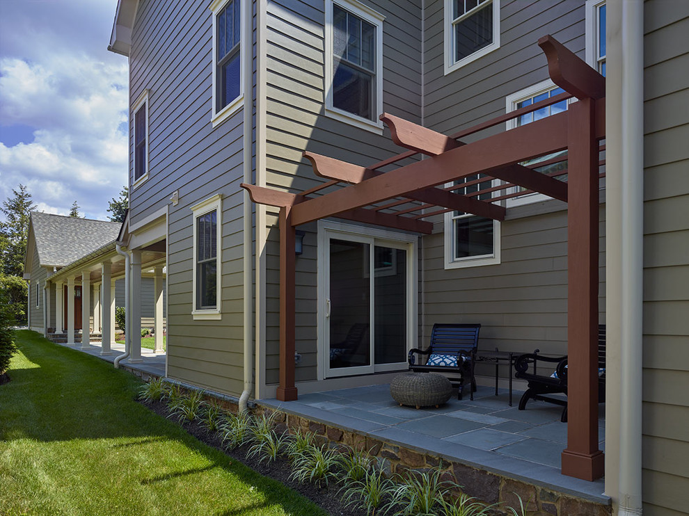 Side semi-covered patio - Craftsman - Patio - Philadelphia - by OMNIA ...