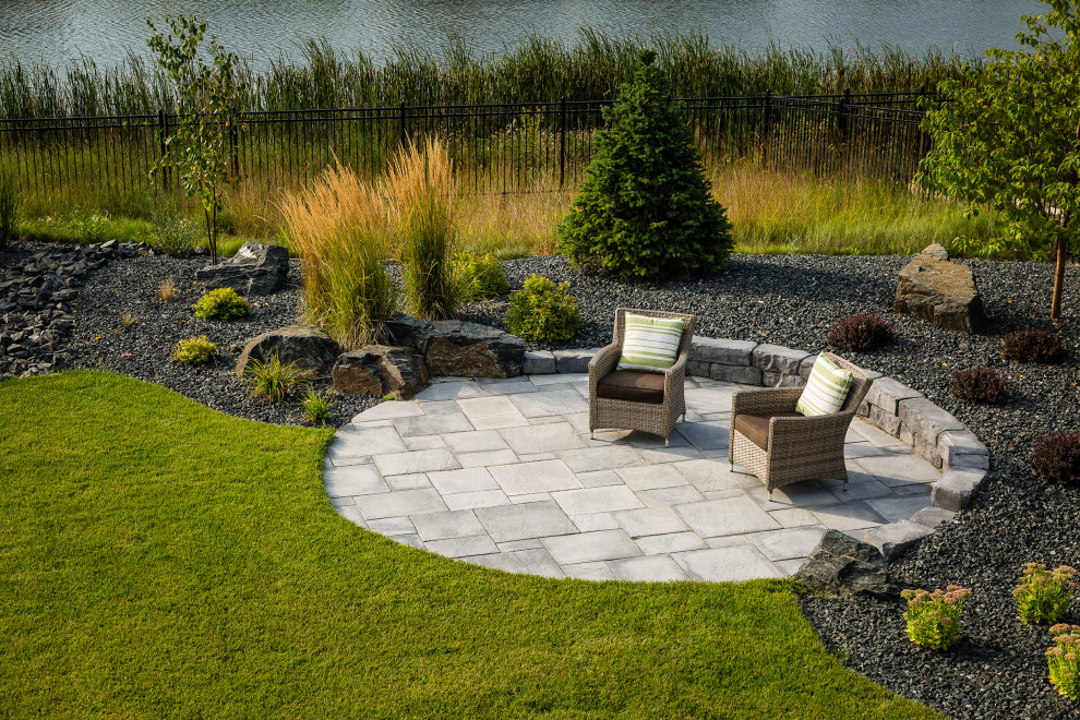 Small Dimensional Flagstone Patio - Traditional - Patio - Other - by