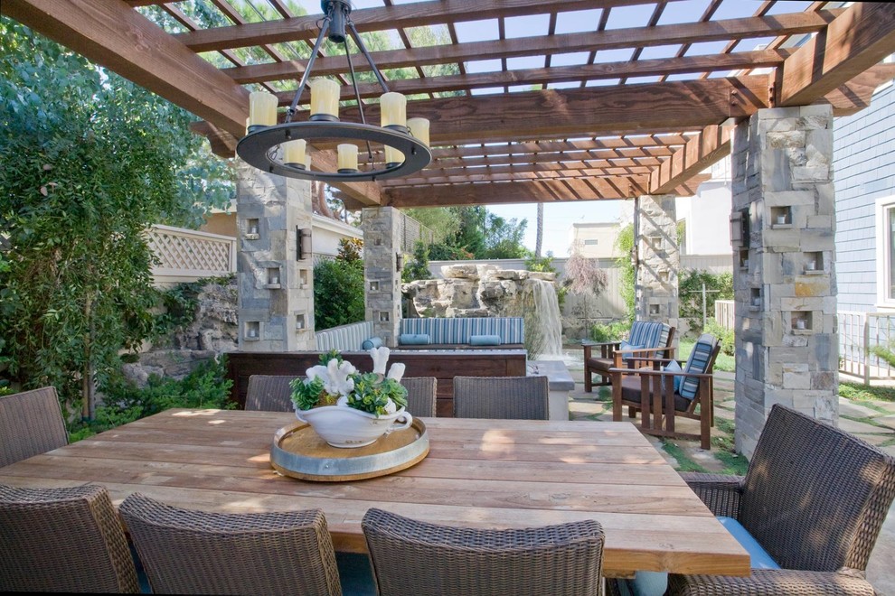 Small Manhattan Beach Backyard Transformation Patio Los Angeles