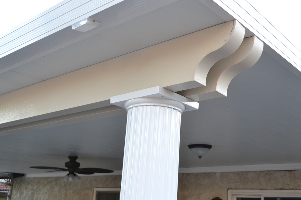 Solid Aluminum Patio Cover Los Angeles Traditional Patio Los