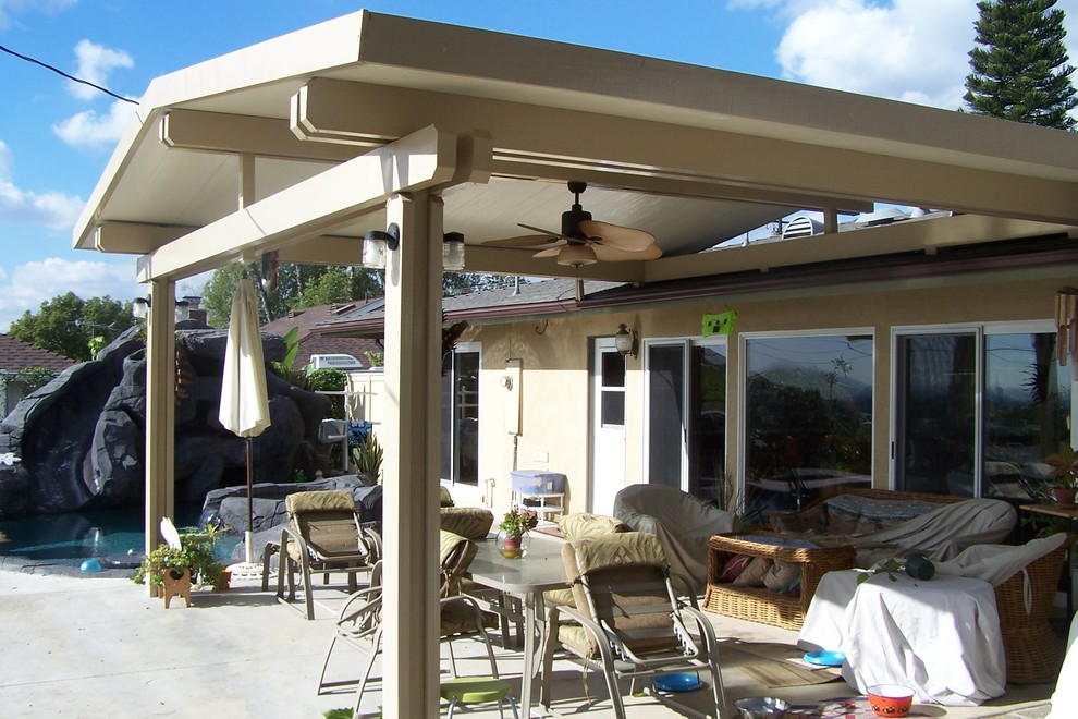 Solid Roof patio covers Traditional Patio Orange County by