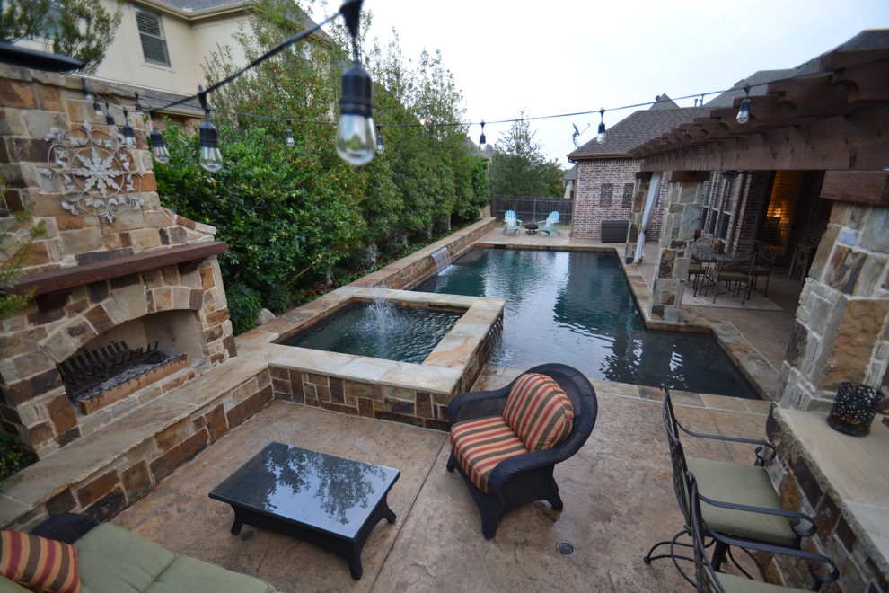 SouthLake Transitional Small Yard Transitional Patio Dallas by