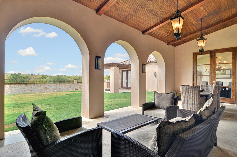 Spanish Colonial Modern Patio Dallas by Braswell Homes Inc Houzz