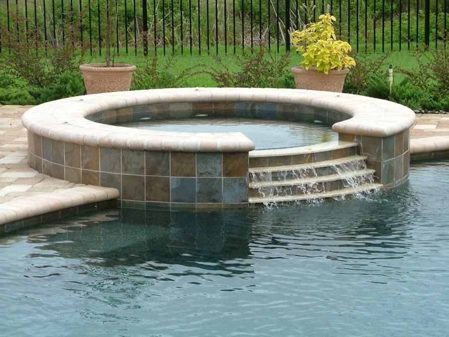 Spas and Water Features - Tropical - Pool - Tampa - by Blue Sky Pools ...