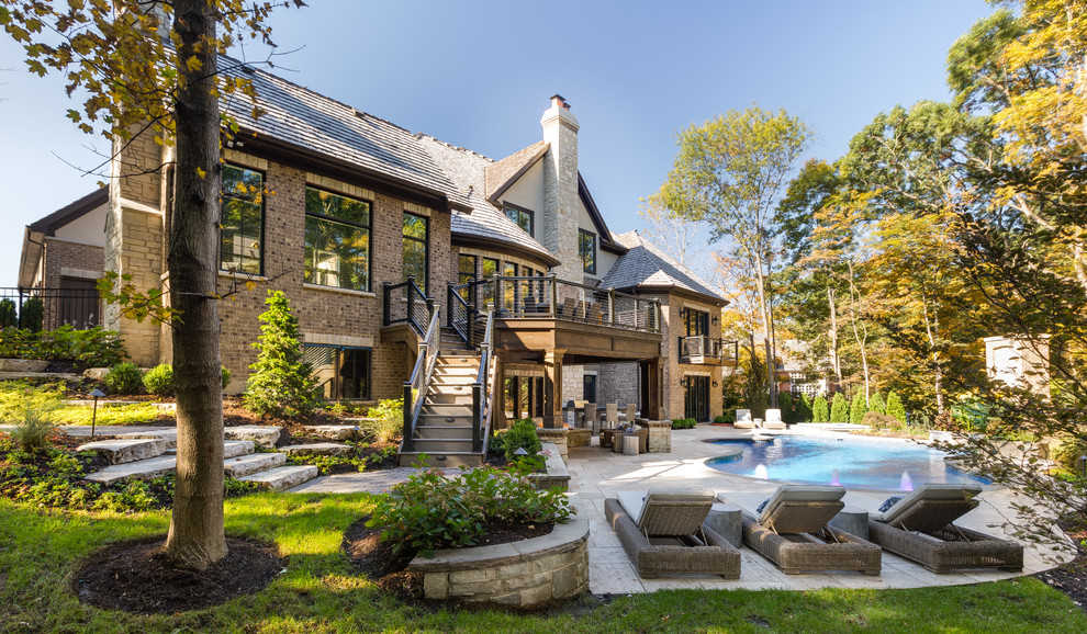 St. Charles estate residence Traditional Patio Chicago by