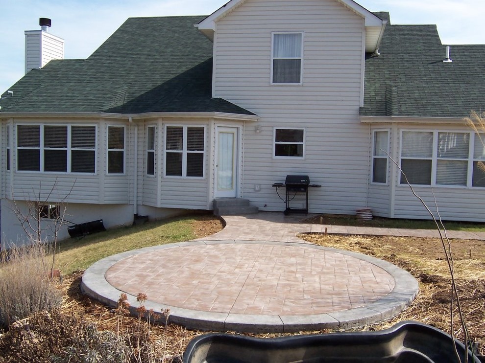 St. Charles, Missouri multipattern stamped concrete patio Patio St Louis by BrightMann