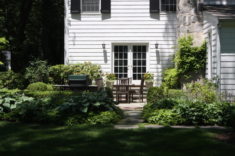 Inspiration pour une terrasse traditionnelle.