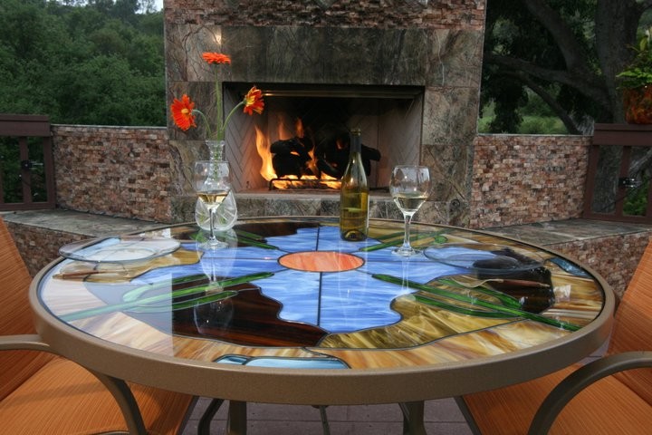 stained glass tables