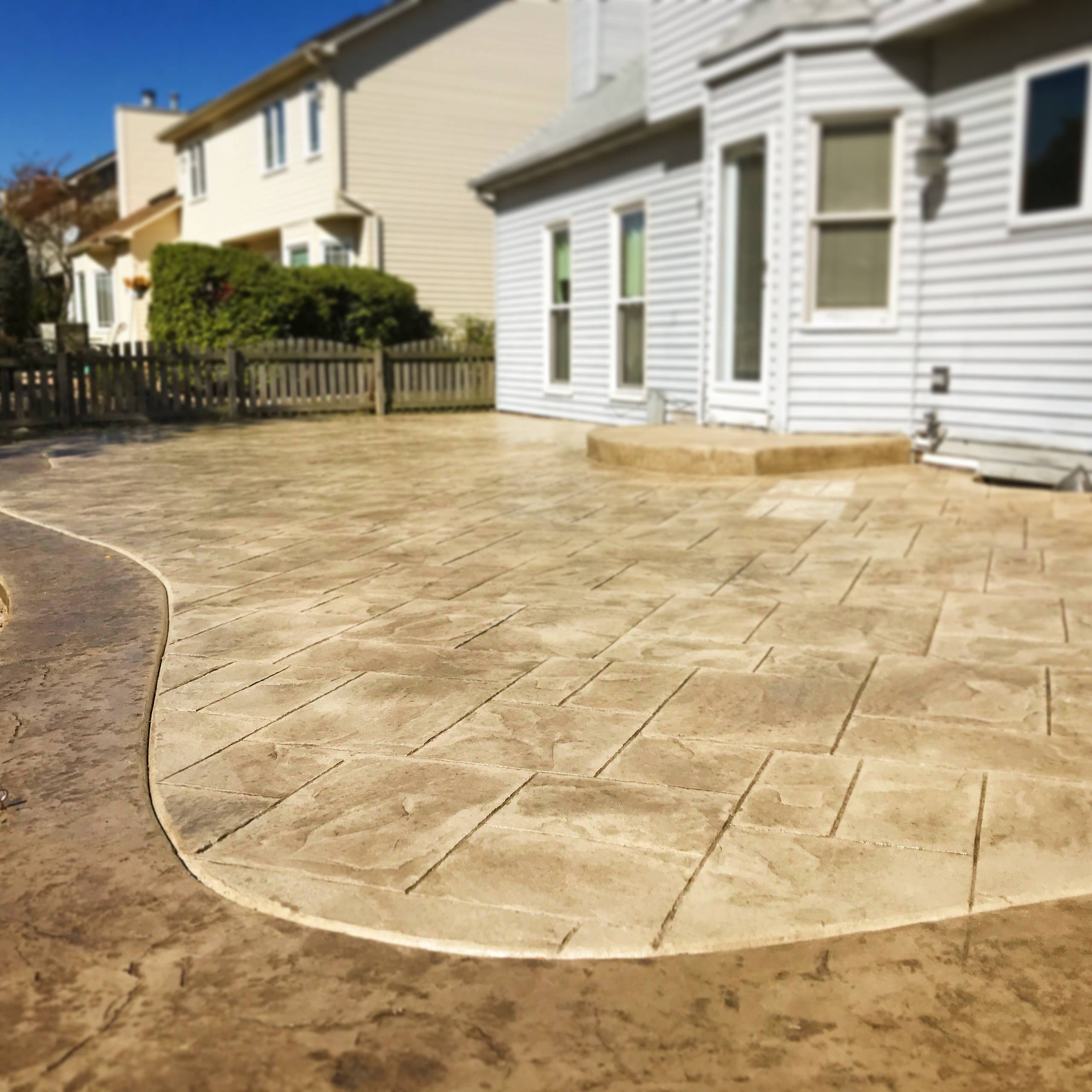 75 Beautiful Beige Stamped Concrete Patio Pictures Ideas January 2022 Houzz