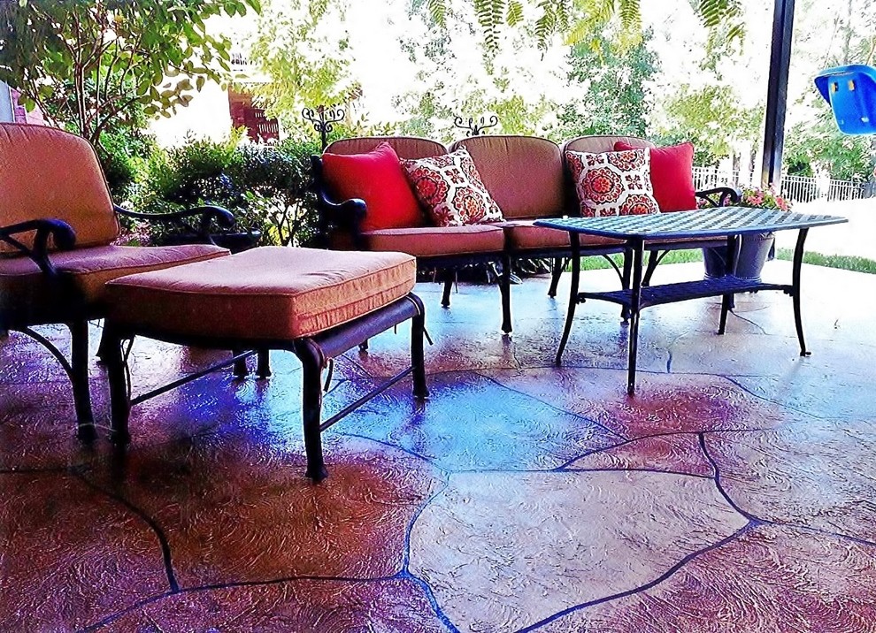 Stamped Concrete Patio Houston by Bullion Coatings Houzz