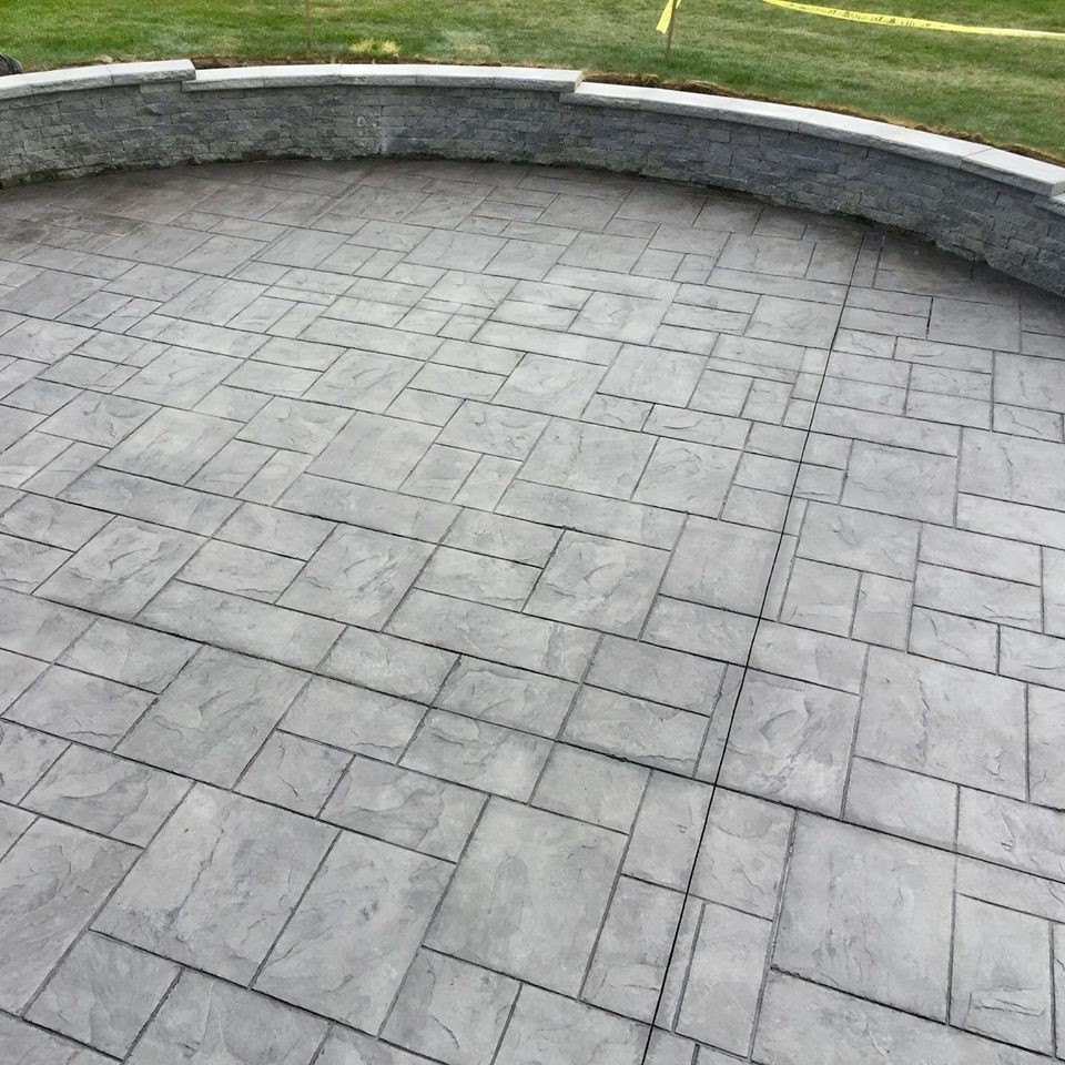 Stamped Concrete Traditional Patio Boston by Foulsham Corp Houzz