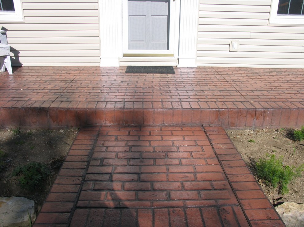 Stamped Concrete Traditional Patio Columbus by King Concrete Design Impressions Houzz