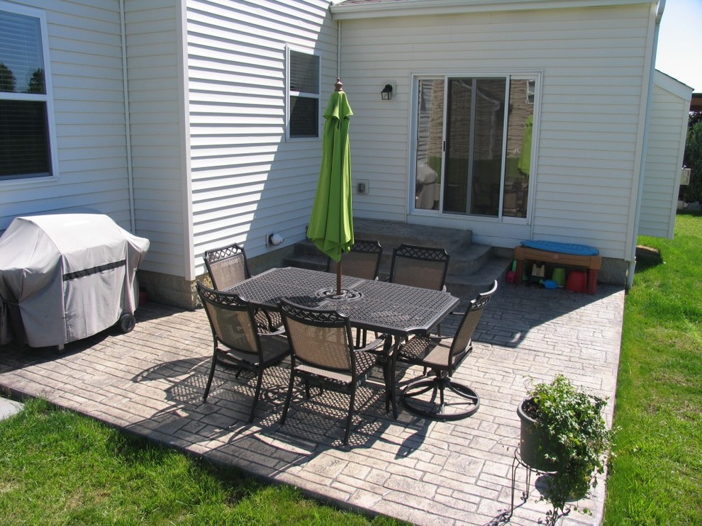 Stamped Concrete Traditional Patio Columbus by King Concrete Design Impressions Houzz