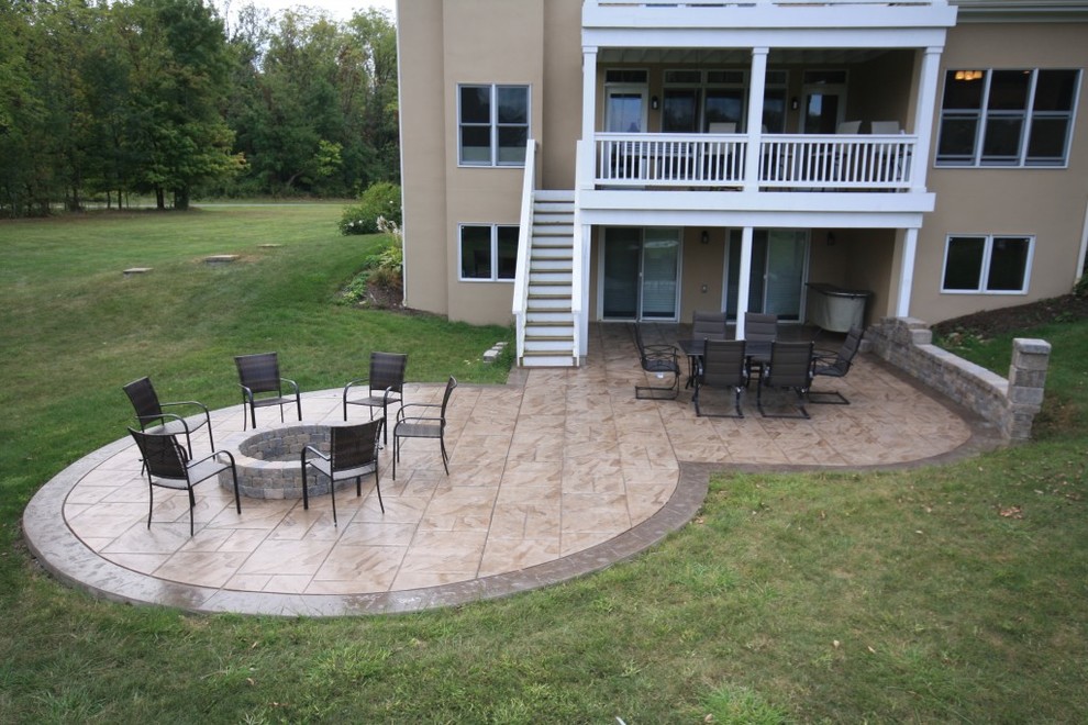 Stamped Concrete Clásico Patio Columbus de King Concrete Design Impressions Houzz