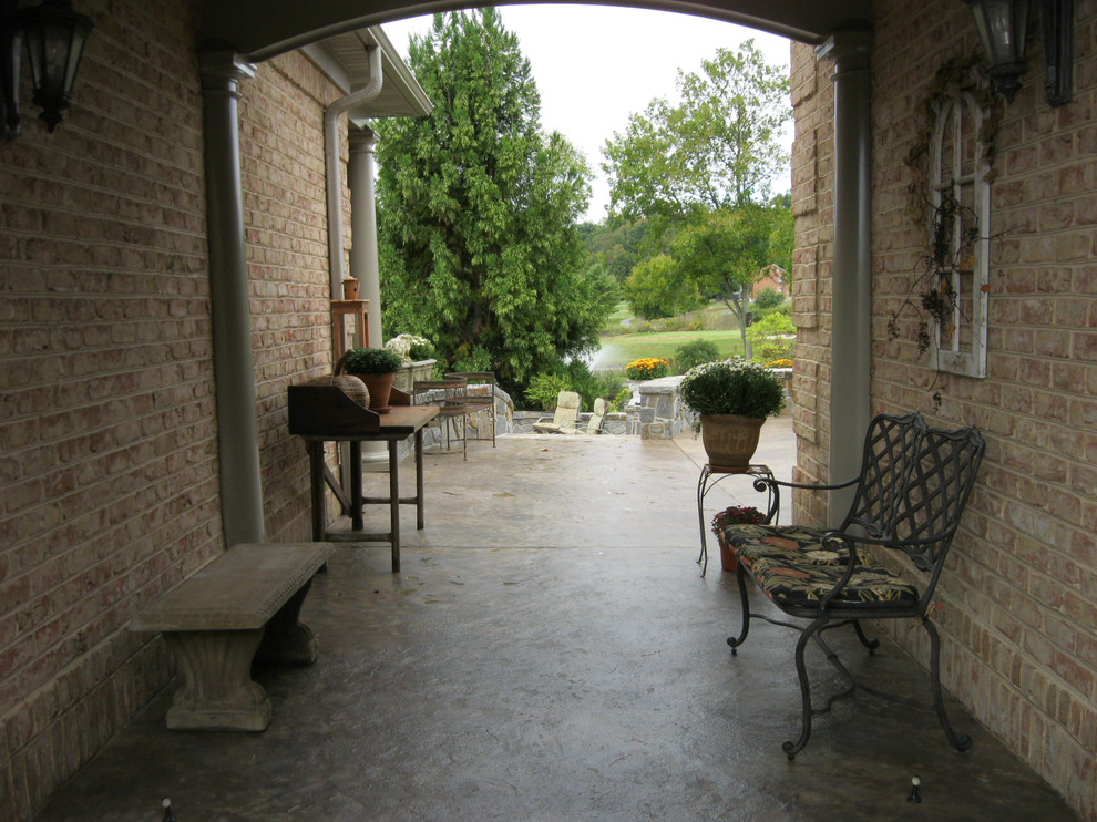 Stamped Concrete Patio Recolor Contemporary Patio DC Metro by Design Paving Houzz