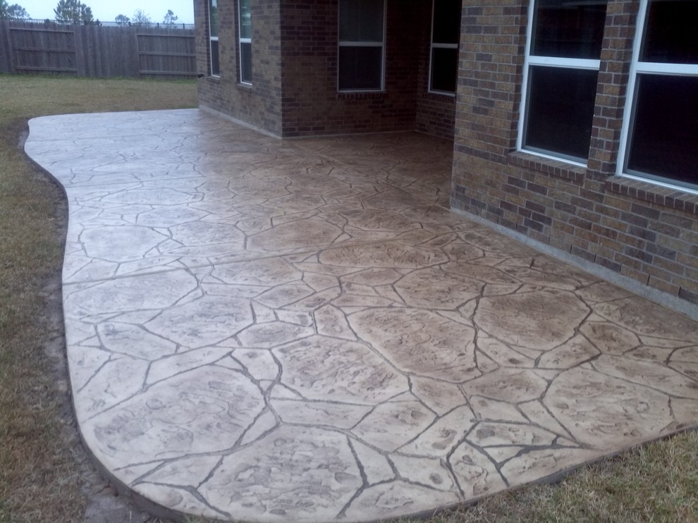 Stamped Concrete Traditional Patio Houston by Stamped Artistry Houzz