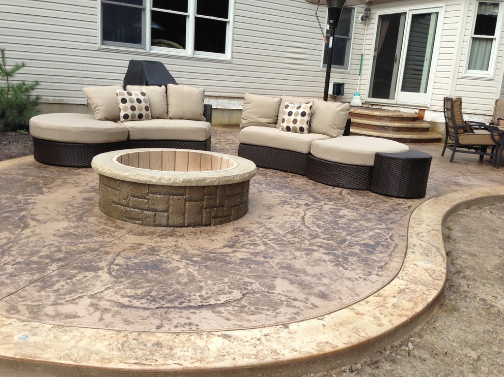 Stamped Concrete Patio Cleveland by TOMARO CONSTRUCTION CO INC