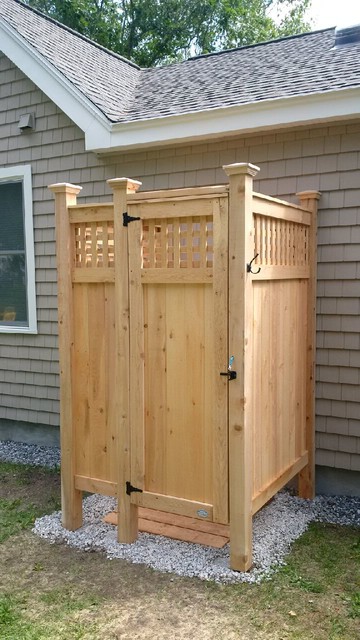 Standard Cedar Outdoor Shower Coastal Patio Manchester by