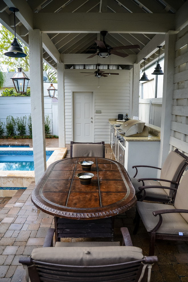 State Street Backyard Traditional Patio New Orleans by Mullin