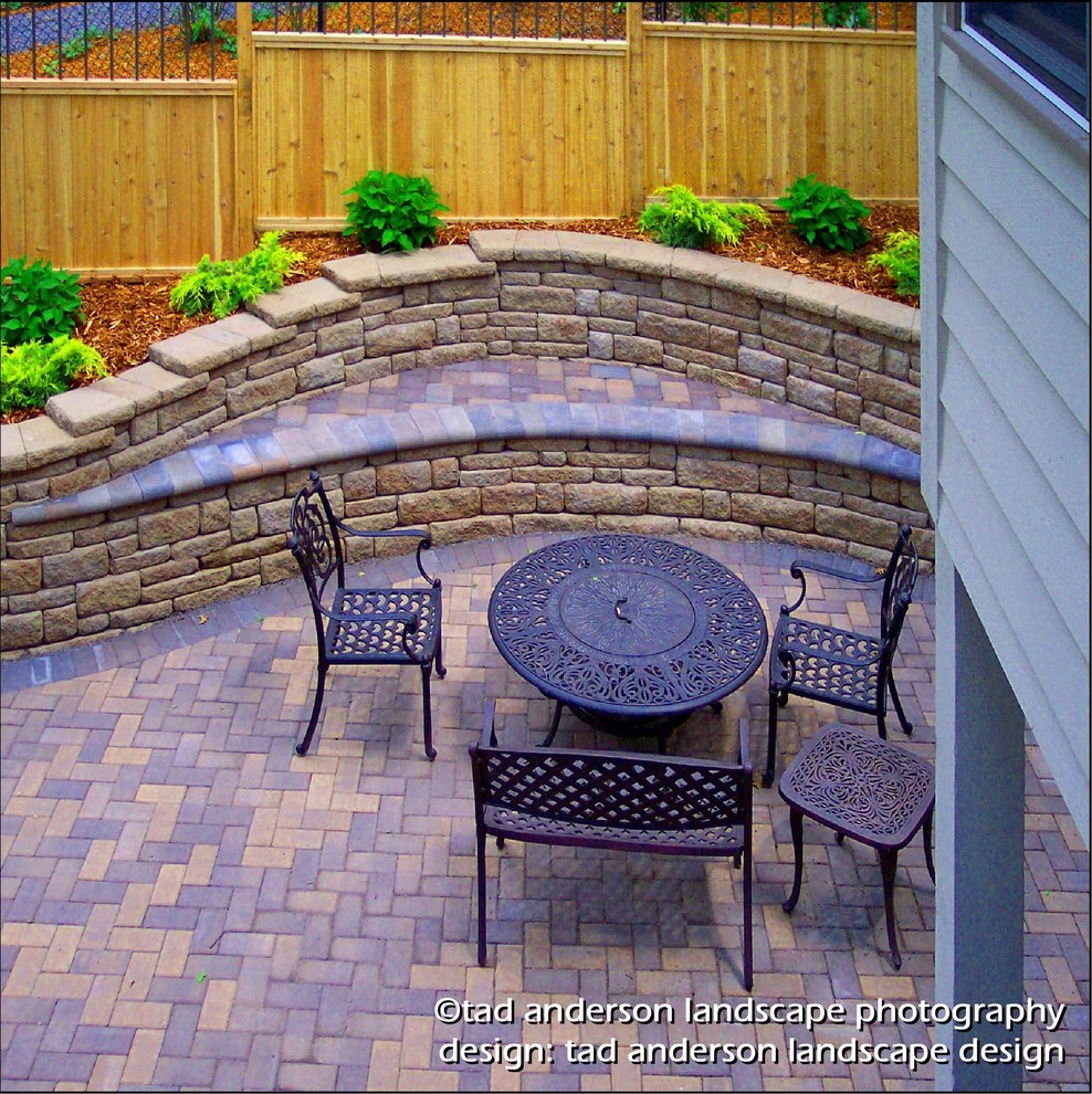 Stepped Retaining Terrace Holds Back A Hillside 2. Minnesota Landscape