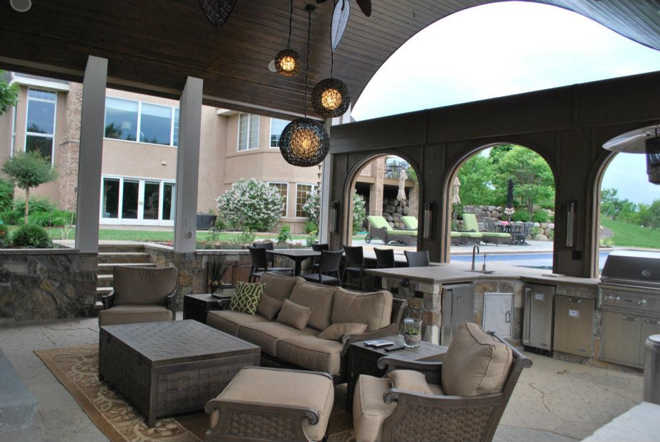 Stillwater Pool House Contemporary Patio Minneapolis by