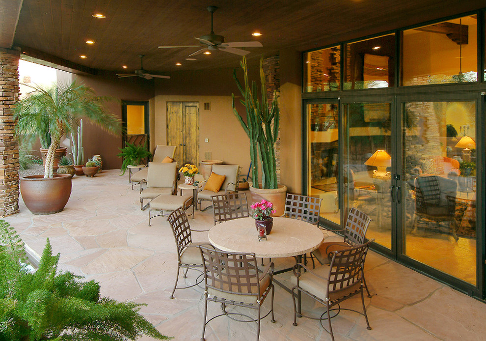 Tuscan patio photo in Phoenix