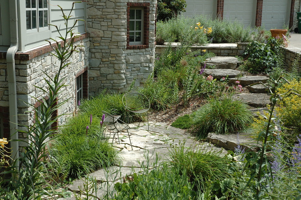 Stone Courtyards - Traditional - Patio - Detroit - by Land Architects