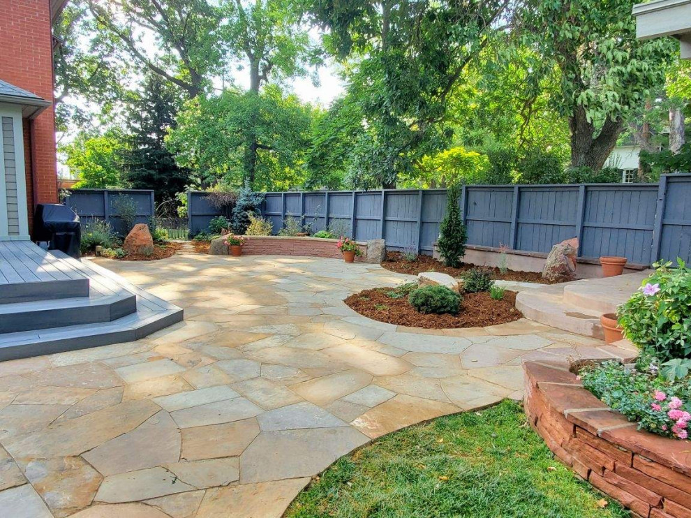 Stone Patio, Firepit, Retaining Walls, Path Patio Denver by