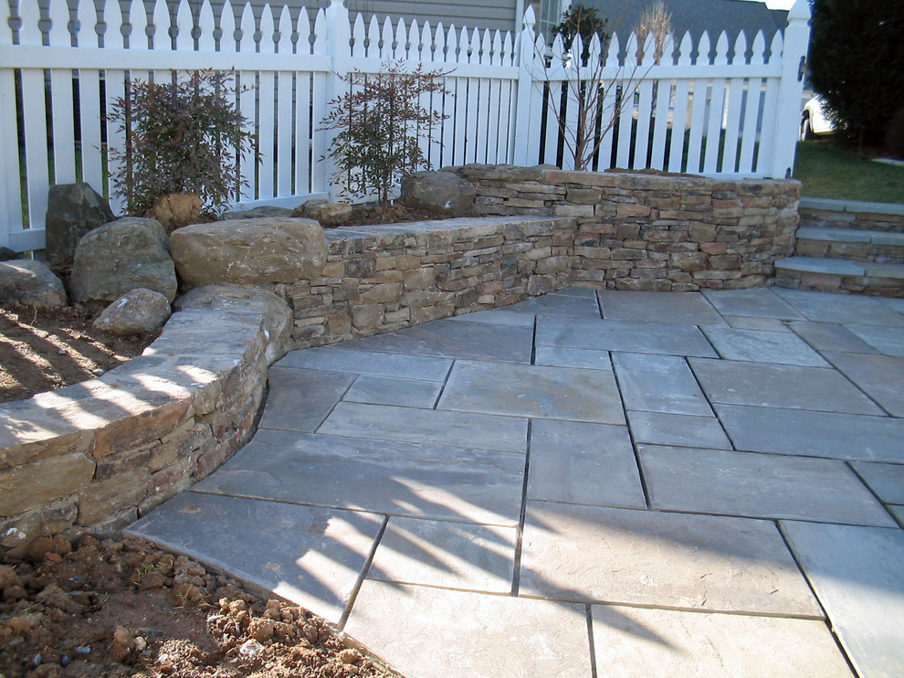 Stone Walls & Veneers Modern Patio DC Metro by Poole's Stone