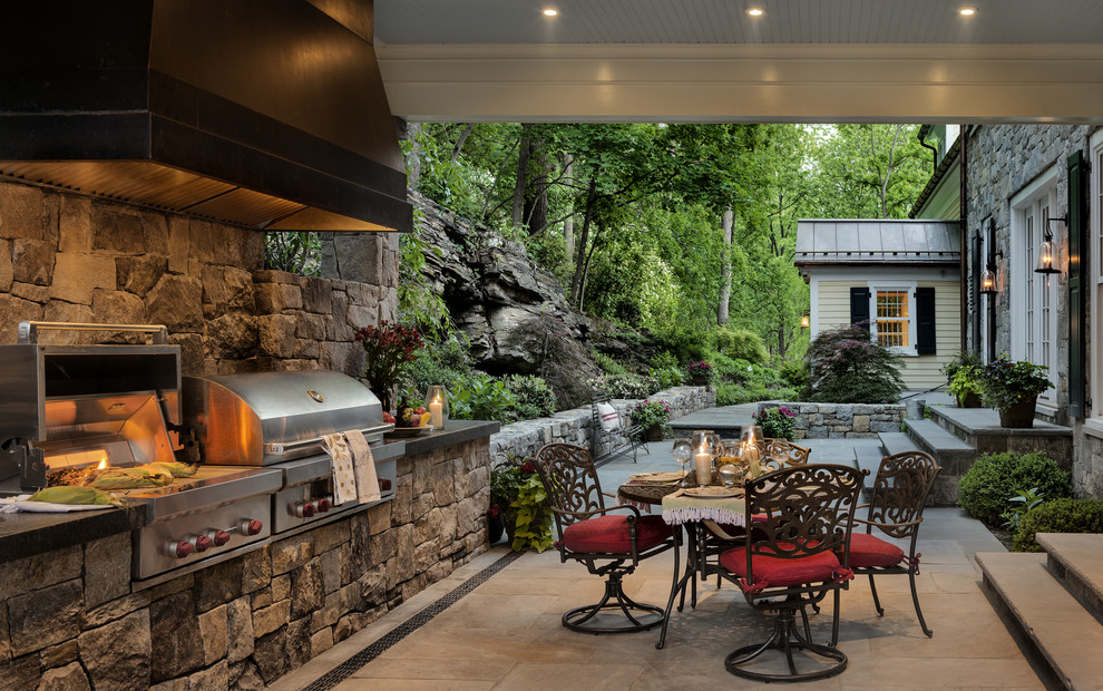 Country patio in New York.
