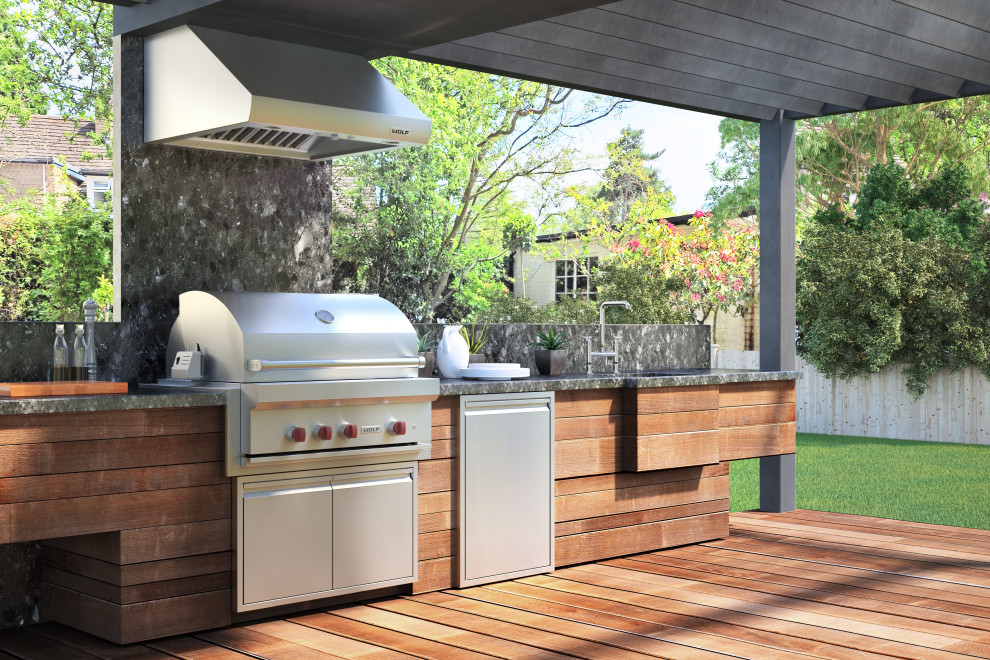 Example of a trendy patio design in Other