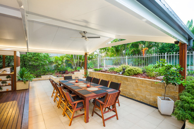 Sunclipse Insulated Patio Gable Roof - Traditional - Patio - Brisbane ...