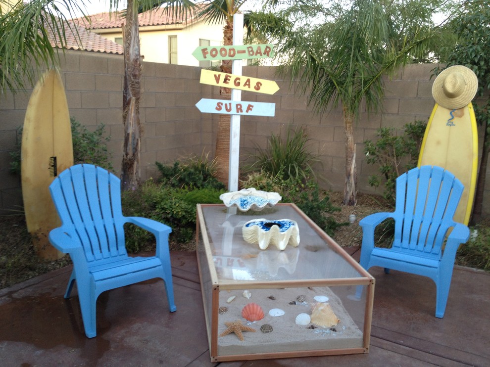 Patio - coastal patio idea in Las Vegas