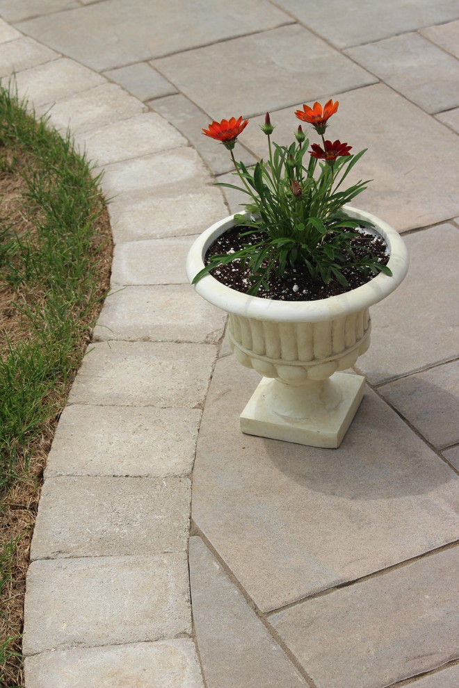 Swimming Pool Patio & Waterfall in Massapequa, NY Patio New York