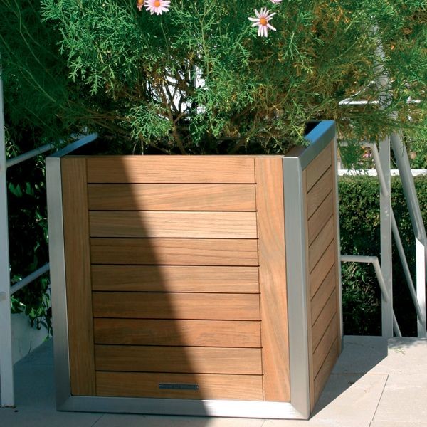 Teak Planter Box - Modern - Patio - Chicago - by Home Infatuation | Houzz