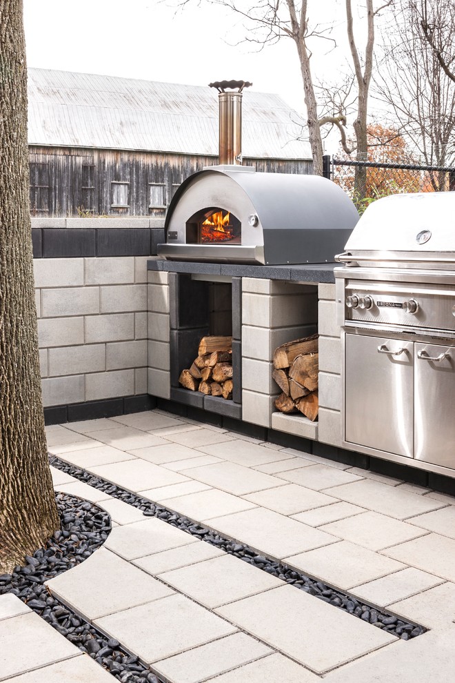 TechoBloc Outdoor Cooking Features Traditional Patio Baltimore